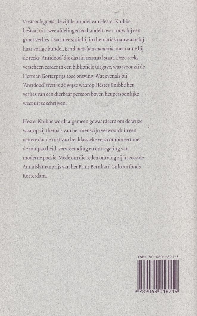 Verstoorde grond achterkant