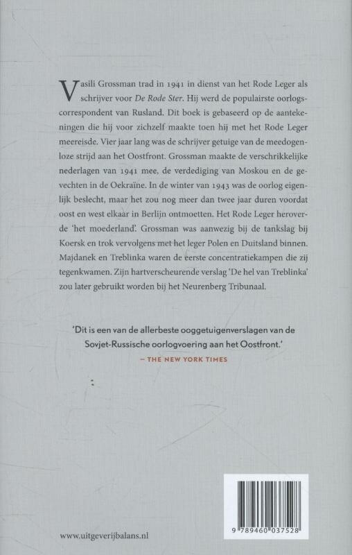 Een schrijver in oorlog achterkant
