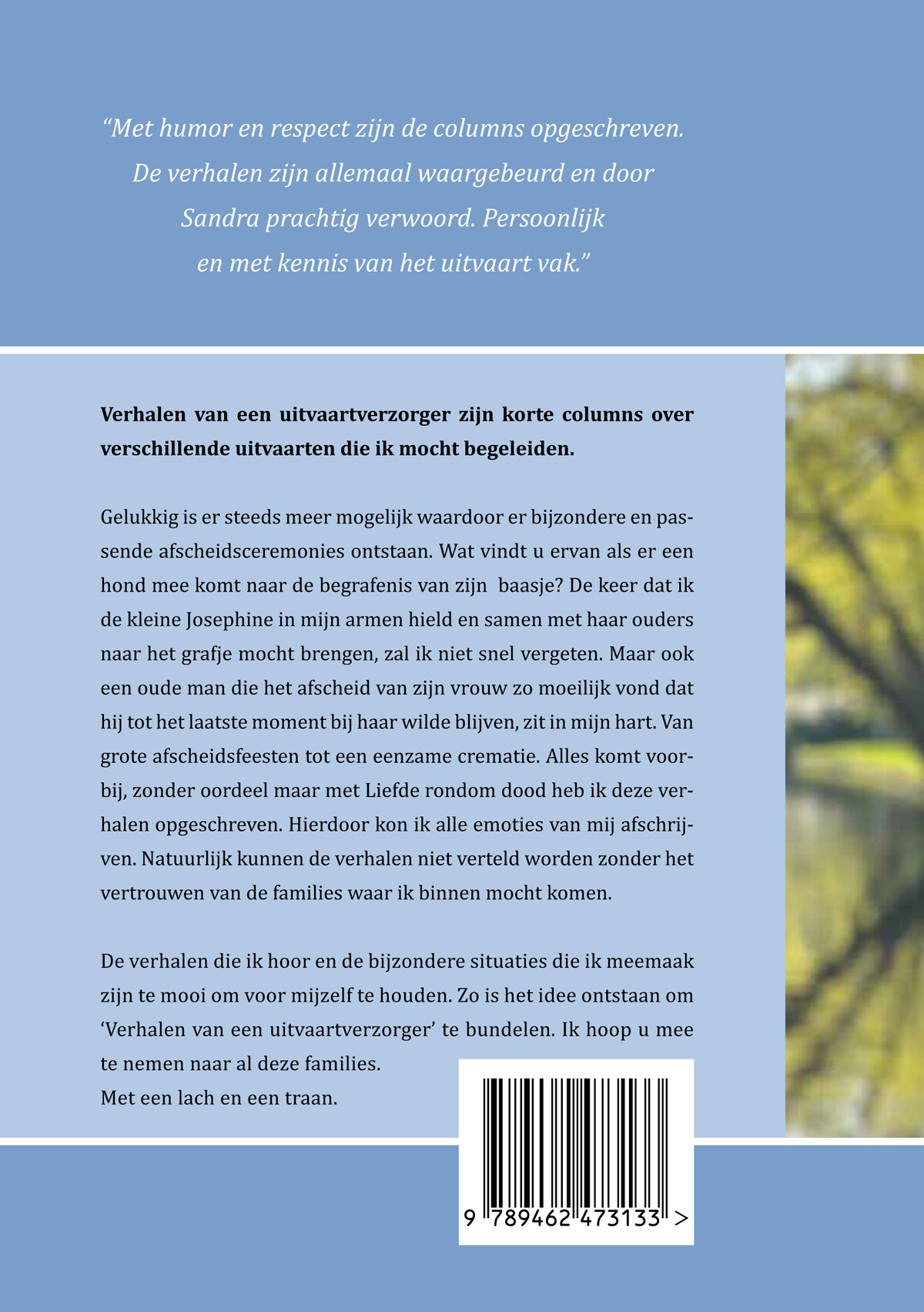 Verhalen van een uitvaartverzorger achterkant