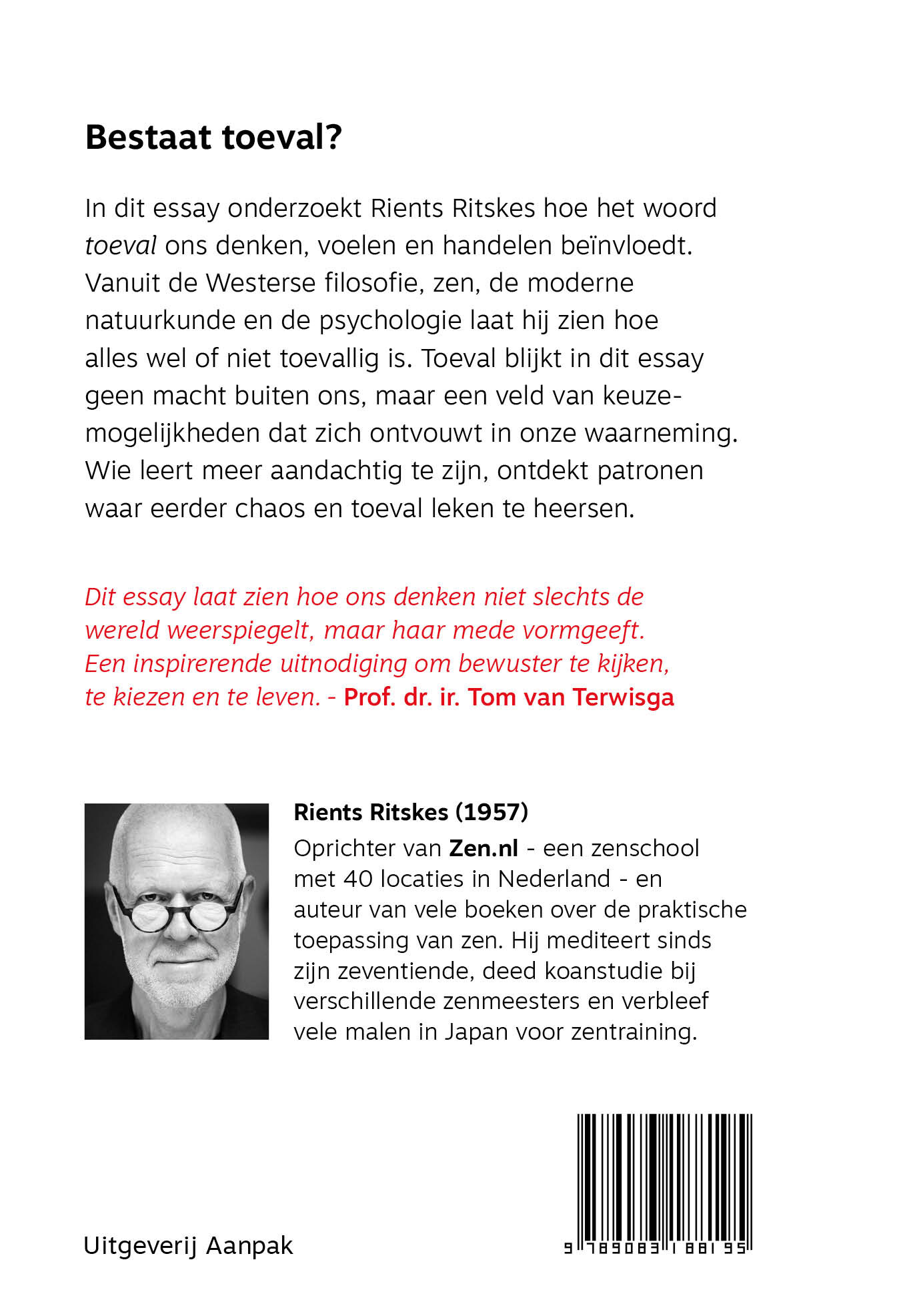 Bestaat toeval? achterkant