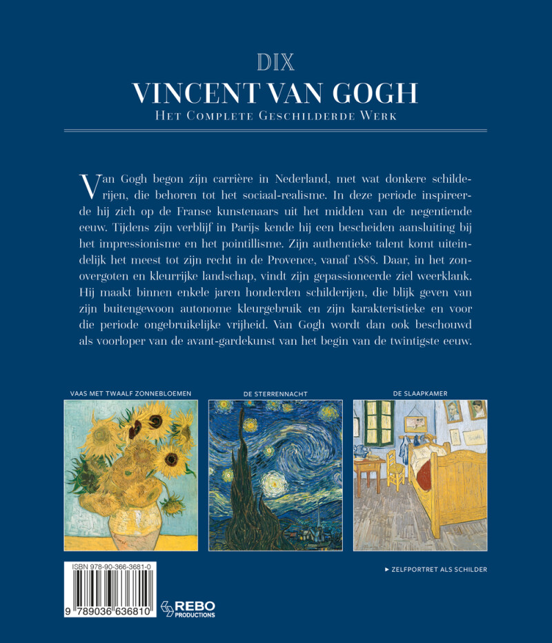 Vincent van Gogh Vincent van Gogh achterkant