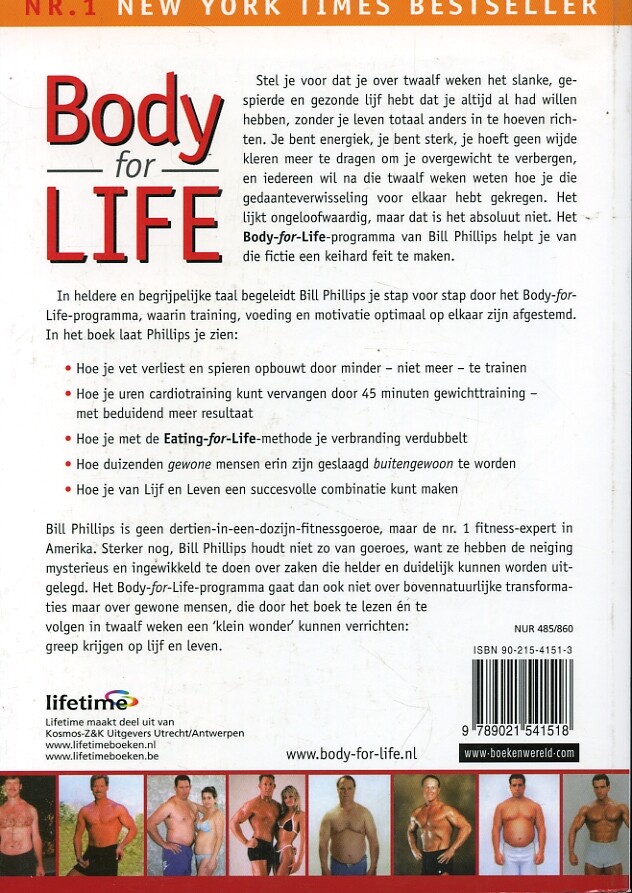 Body for life / Lifetime achterkant