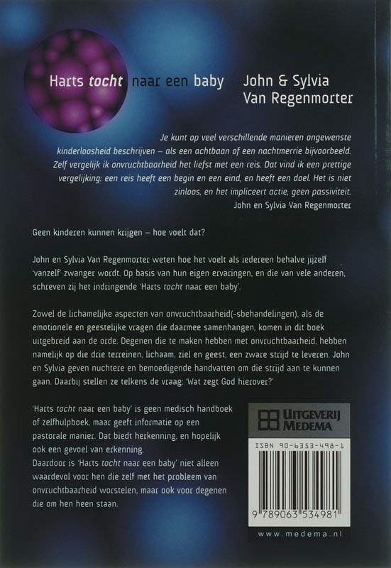 Harts tocht naar een baby / Telos achterkant