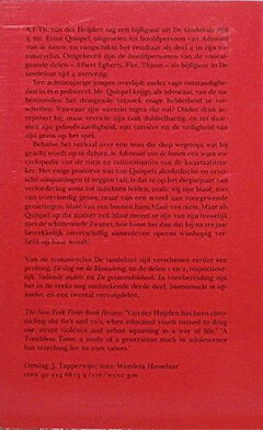 Advocaat van de hanen / De tandeloze tijd / 4 achterkant