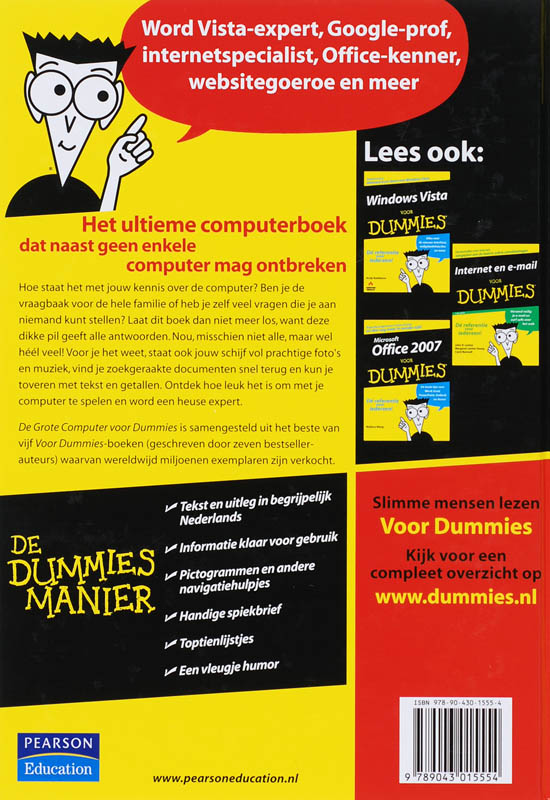 De Grote Computers voor Dummies / Voor Dummies achterkant