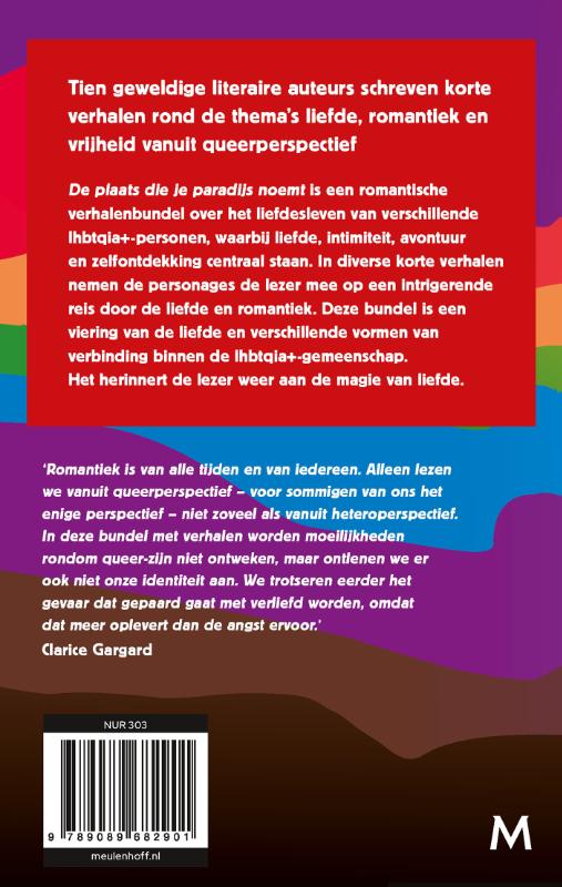 De plaats die je paradijs noemt achterkant