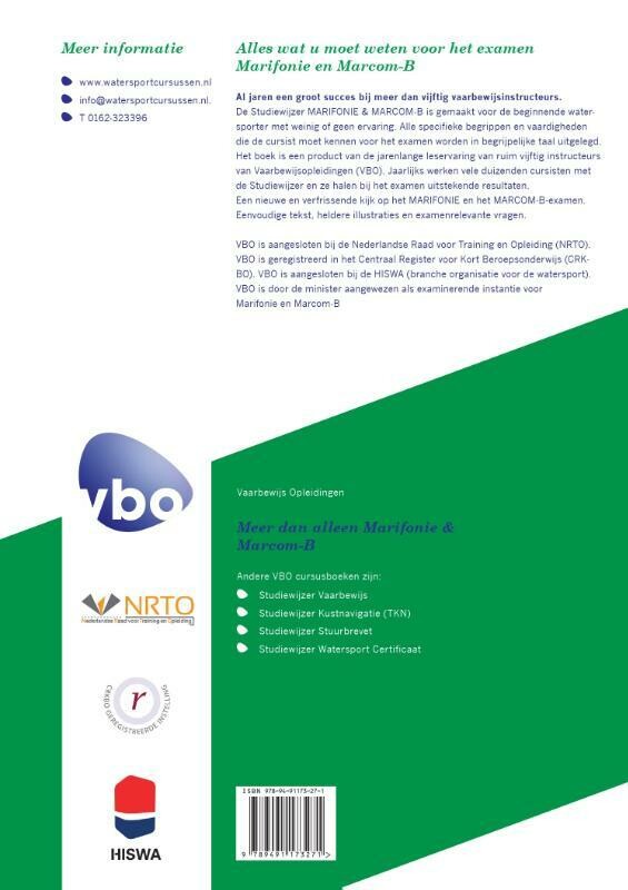 Cursusboek Marifonie & Marcom-B achterkant