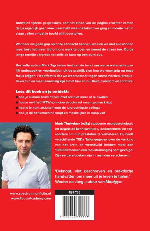 Focus aan/uit Focus aan/uit achterkant