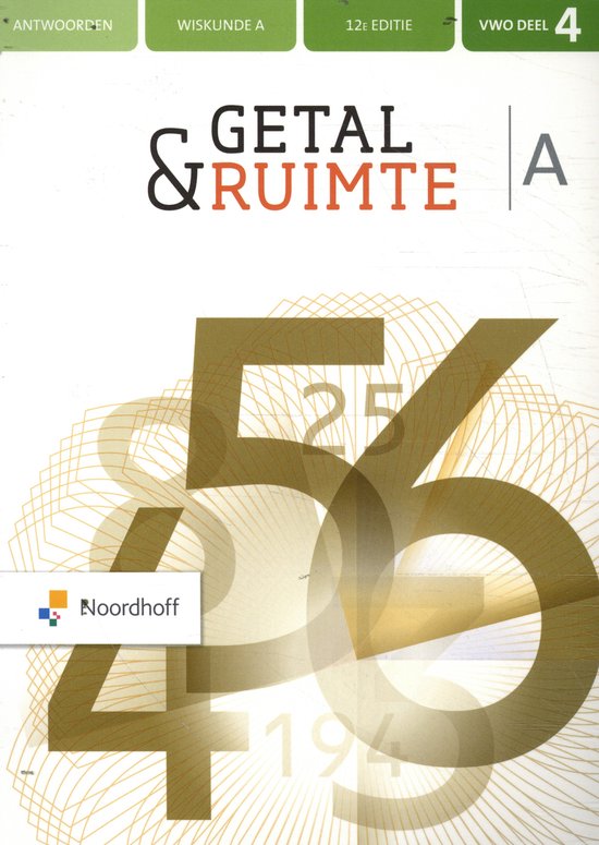 vwo A / Getal & Ruimte / antwoordenboek 4