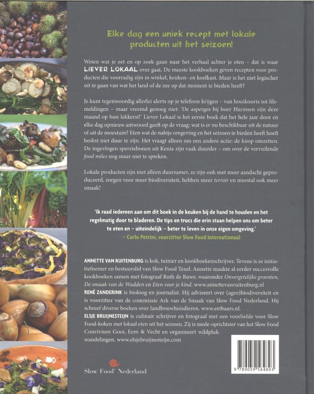 Liever lokaal Liever lokaal achterkant