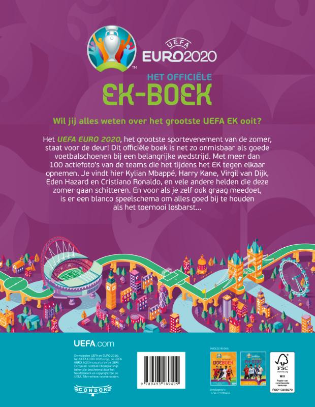 Het officiële EK-boek / Euro 2020 achterkant