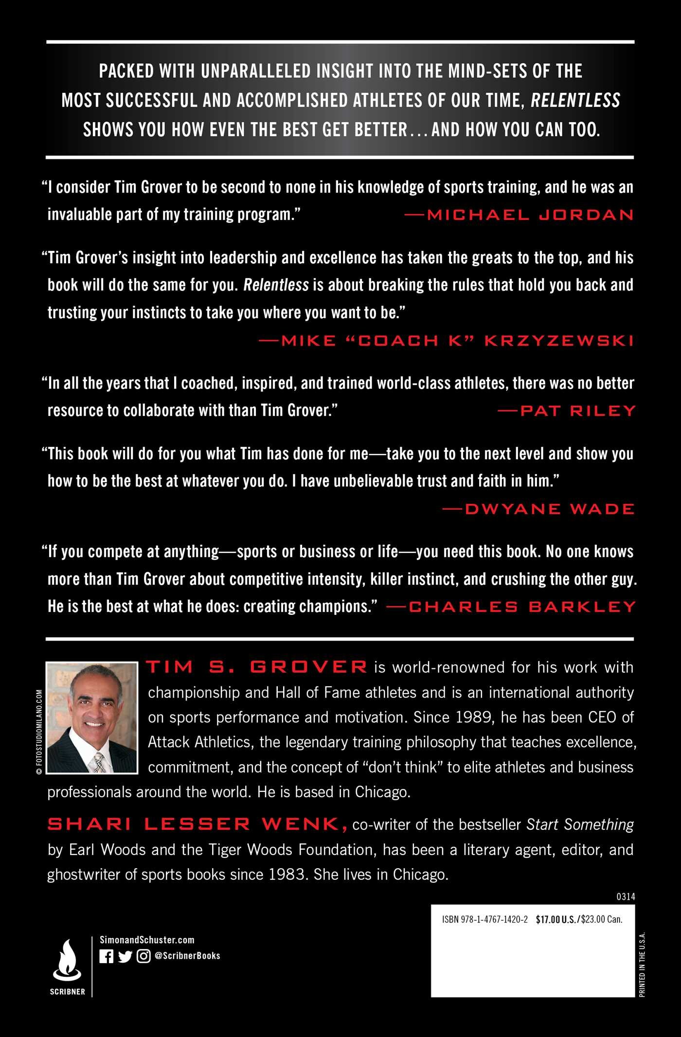 Relentless / Tim Grover Winning Series achterkant