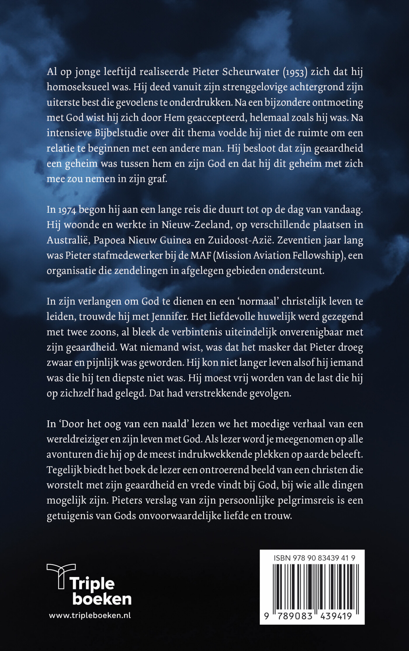 Door het oog van een naald achterkant