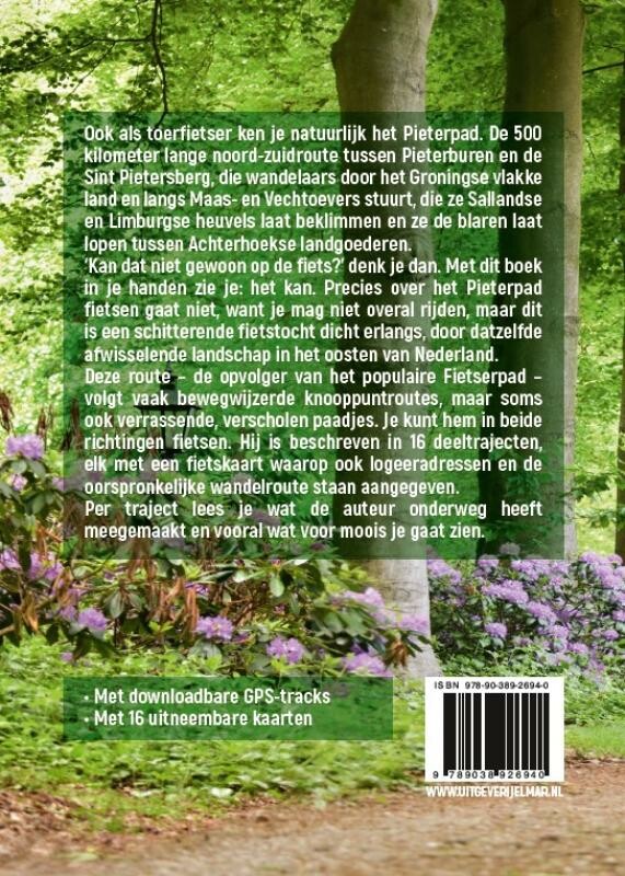 Fietsen langs het Pieterpad achterkant