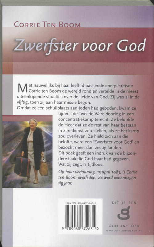 Zwerfster voor God achterkant