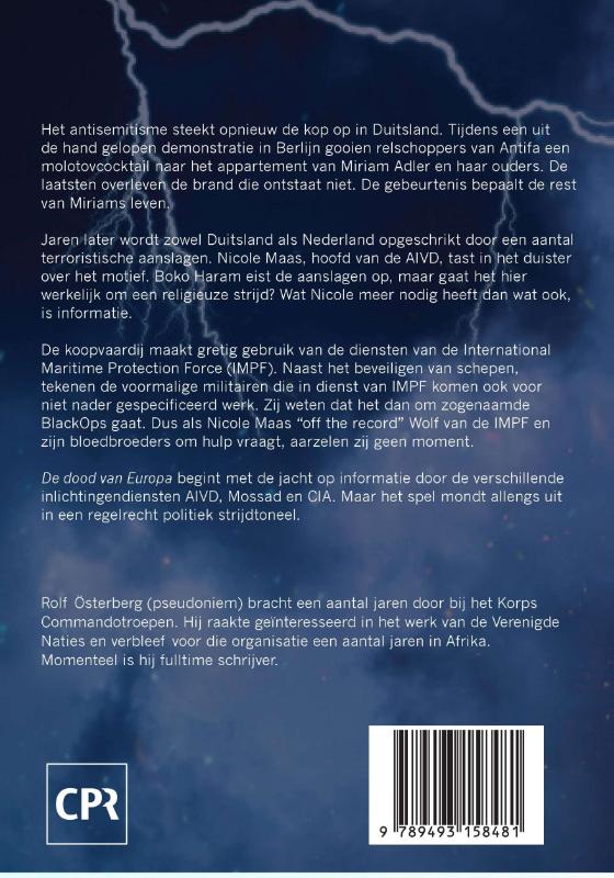 De dood van Europa achterkant
