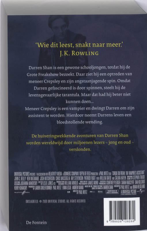 Cirque du freak / De wereld van Darren Shan / 1-3 Cirque du freak / De wereld van Darren Shan / 1-3 achterkant