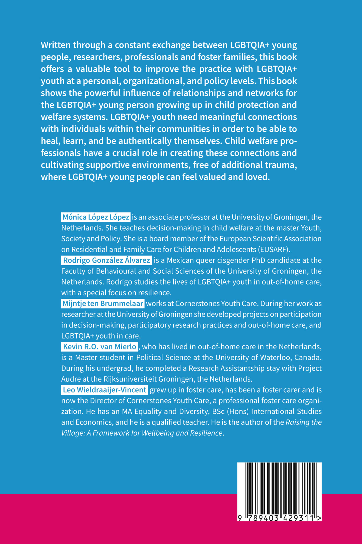 Working with LGBTQIA+ youth in the child welfare system achterkant