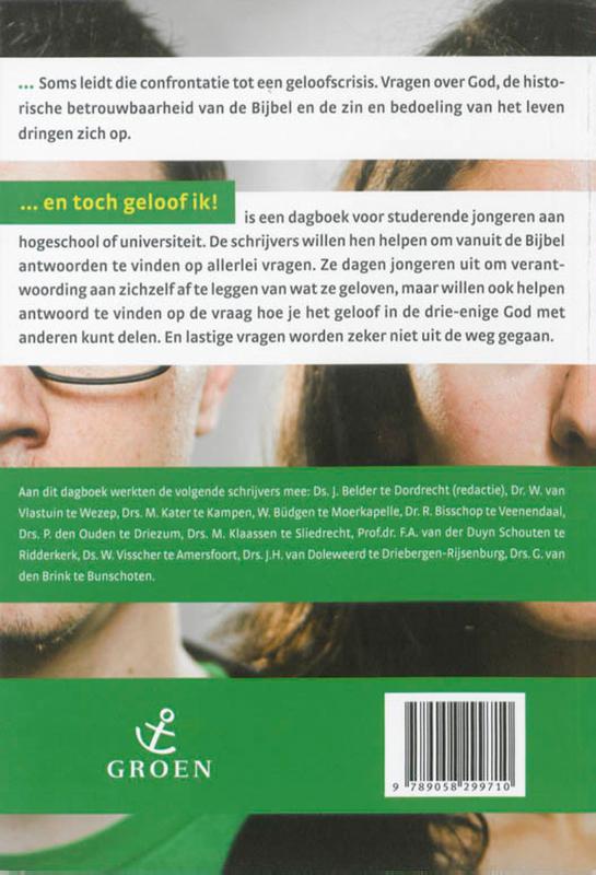 ... en toch geloof ik! ... en toch geloof ik! achterkant