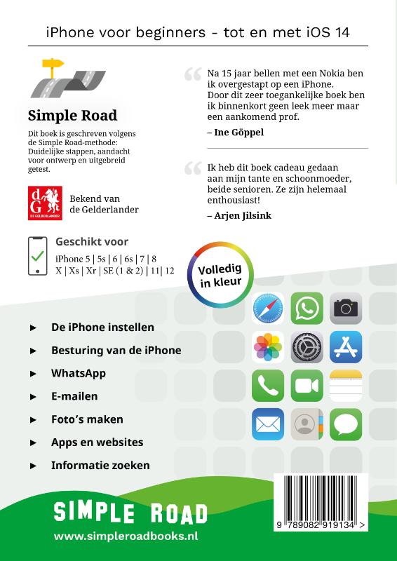 iPhone voor beginners / Simple Road achterkant