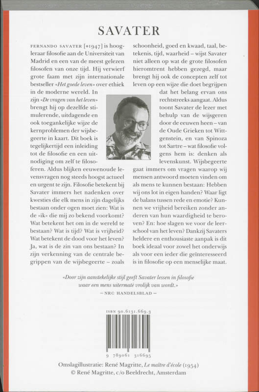 De vragen van het leven achterkant