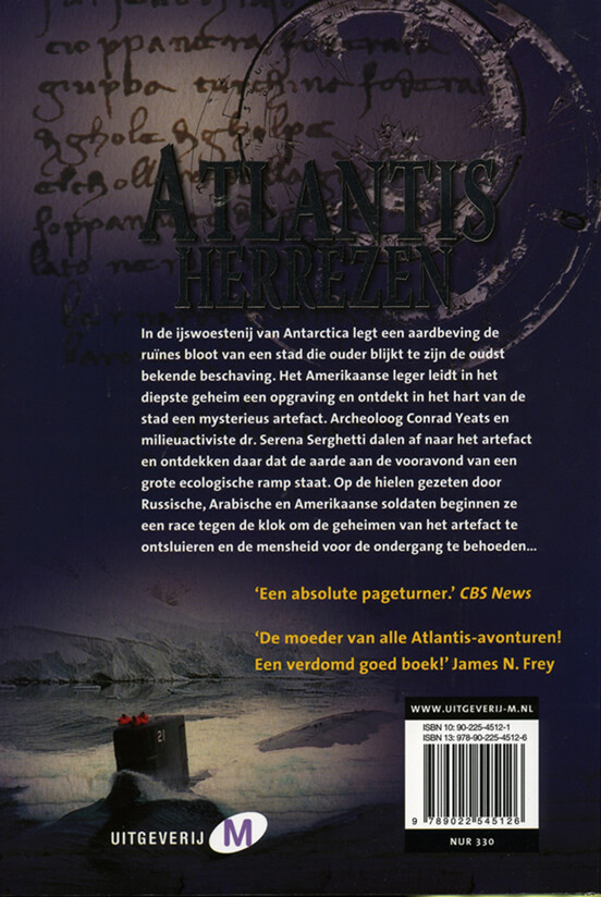 Atlantis herrezen achterkant