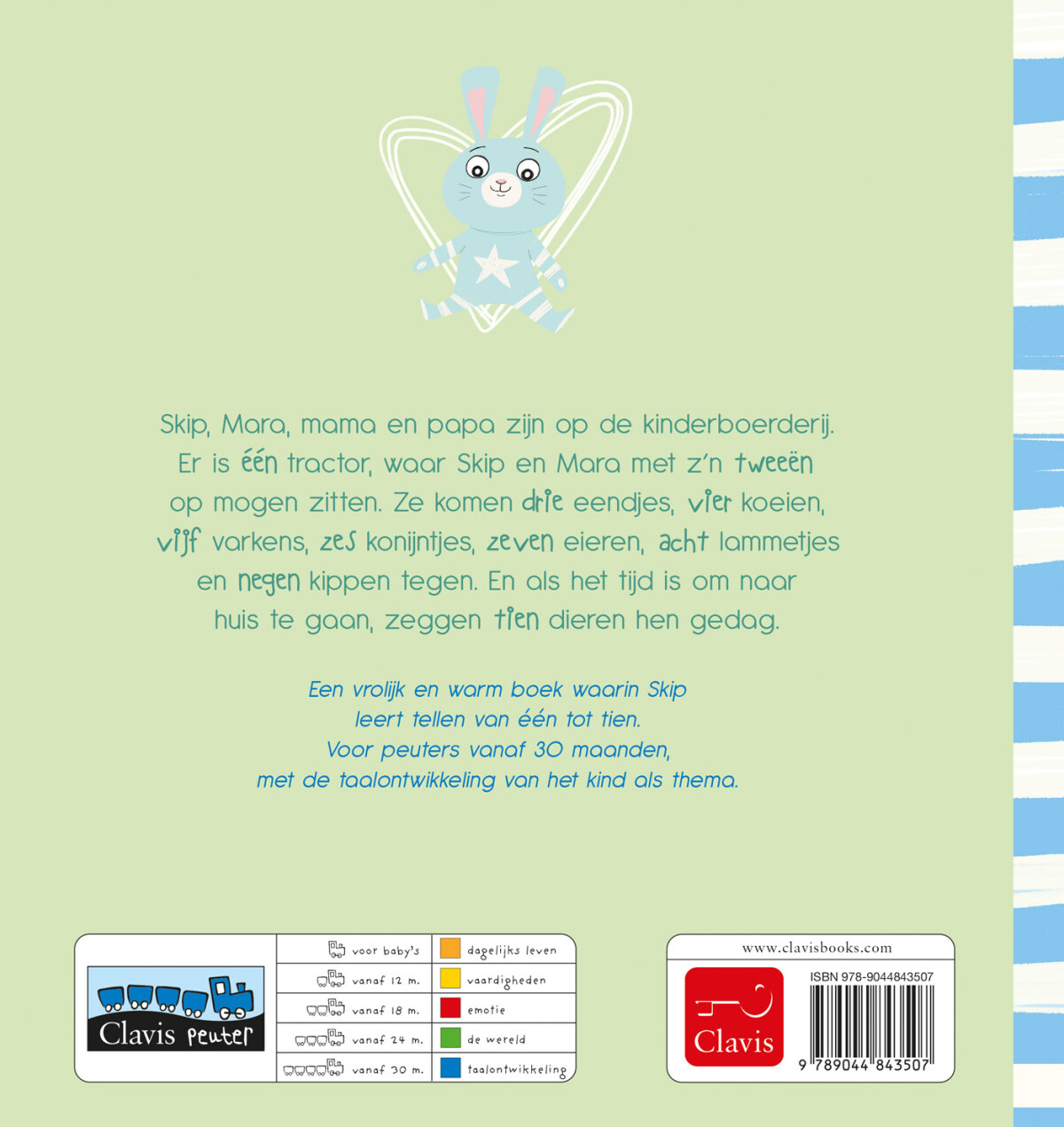 Tellen / Leren met Skip achterkant