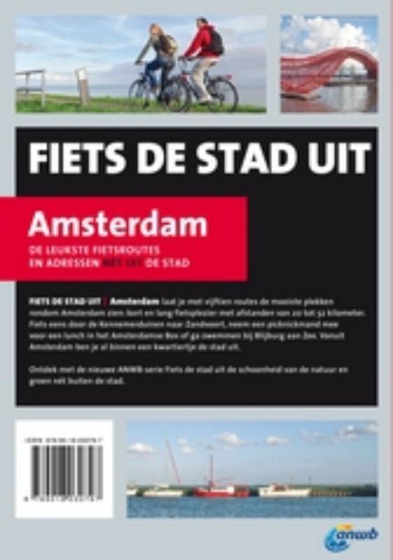 Fiets de stad uit Amsterdam achterkant