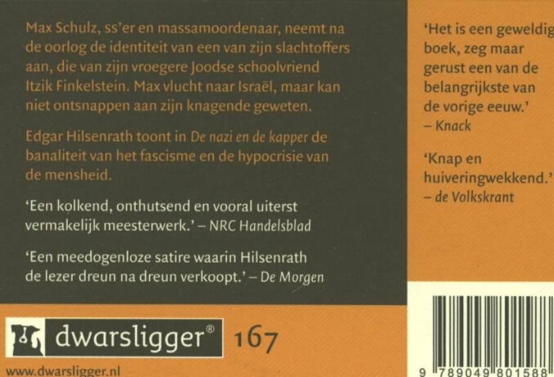 De Nazi En De Kapper achterkant