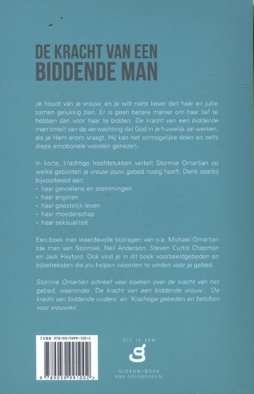 De kracht van een biddende man achterkant