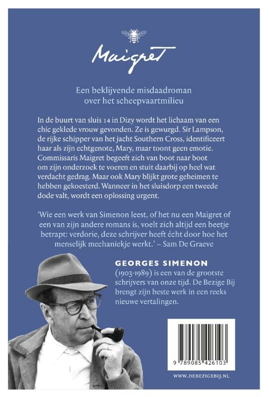 Het lijk bij de sluis / Maigret achterkant
