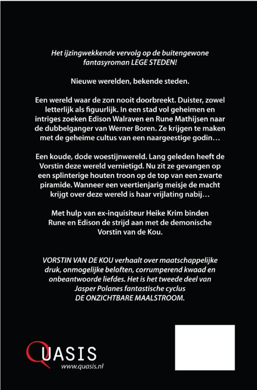 Vorstin van de kou / De Onzichtbare Maalstroom / 2 achterkant