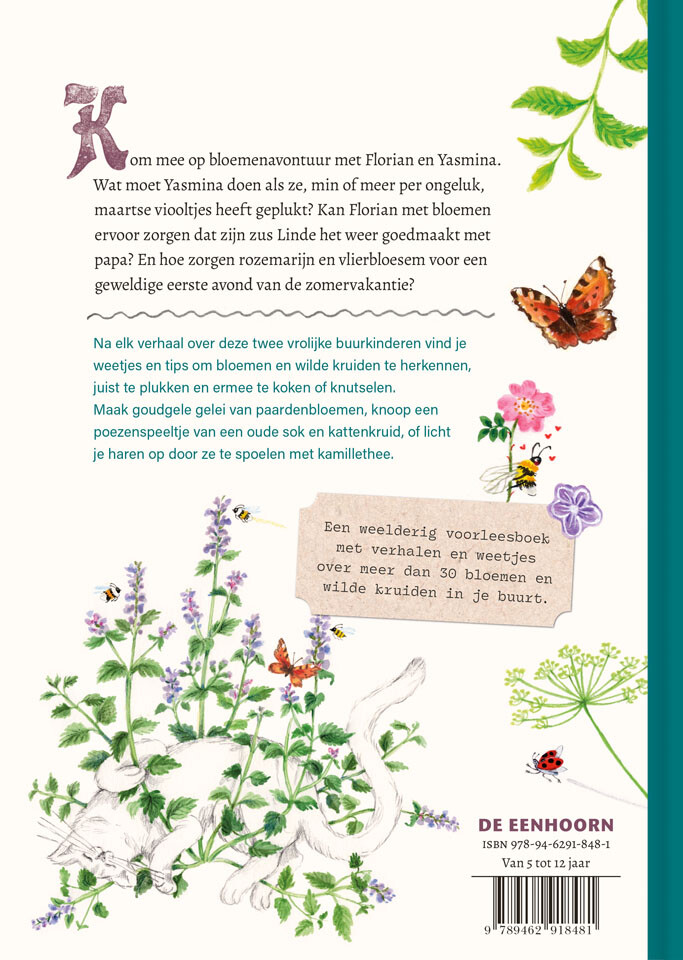 Het grote bloemenboek van Florian en Yasmina achterkant