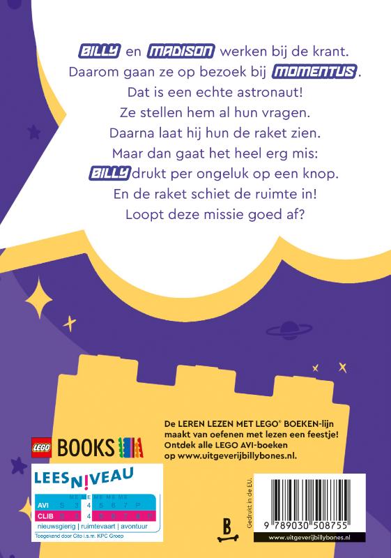 Op bezoek bij... een astronaut! / LEGO AVI - Op bezoek bij / 2 achterkant