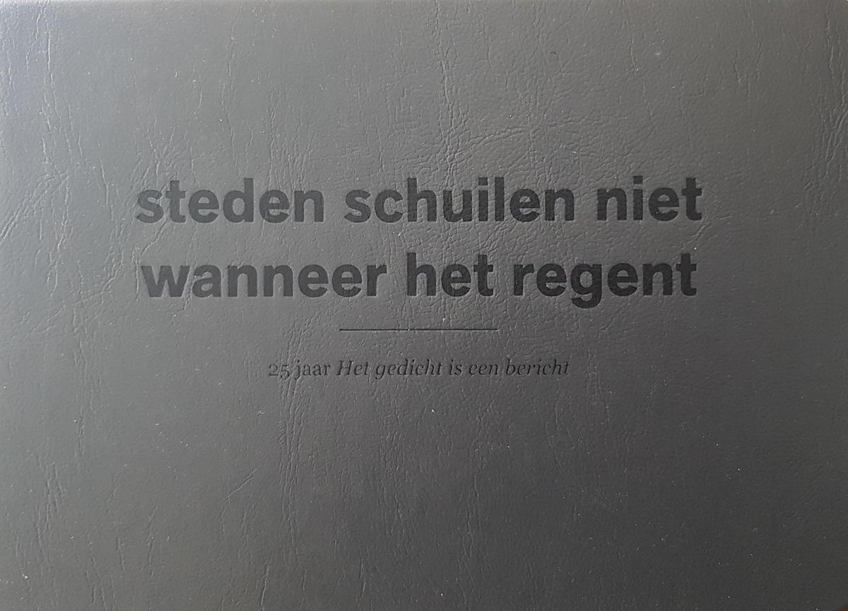 Steden schuilen niet wanneer het regent