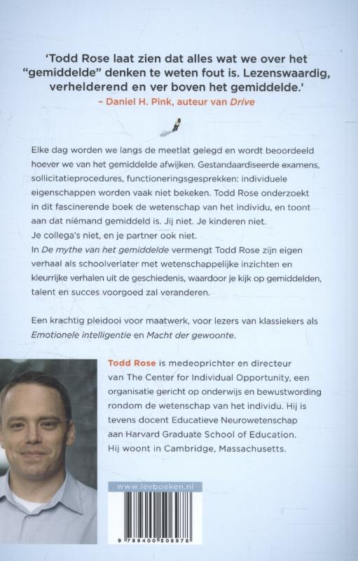De mythe van het gemiddelde achterkant