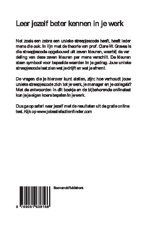 Wat is je gekleurde streepjescode? achterkant