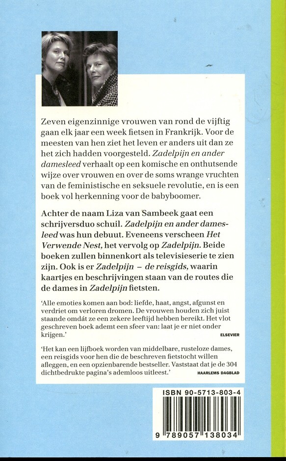 Zadelpijn en ander damesleed Zadelpijn en ander damesleed achterkant