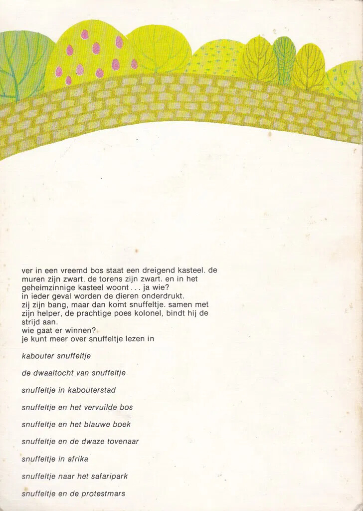 Snuffeltje en het zwarte kasteel achterkant