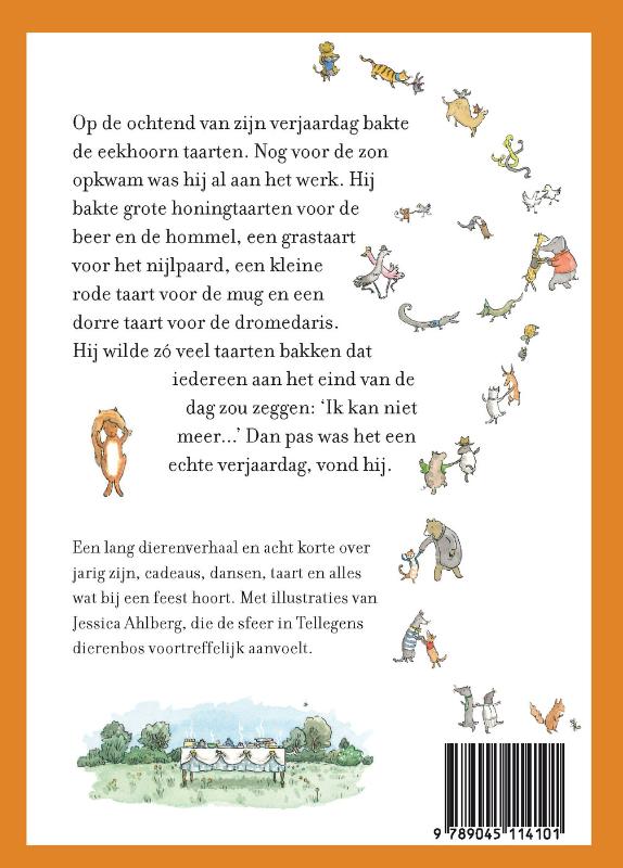 De verjaardag van de eekhoorn en andere dieren. 7+ achterkant