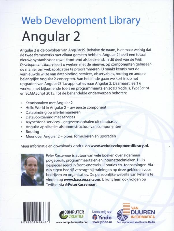 Web Development Library  -   Angular 2 achterkant