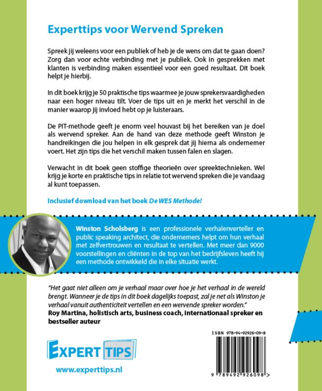 Experttips voor Wervend Spreken / Experttips boekenserie Experttips voor Wervend Spreken / Experttips boekenserie achterkant