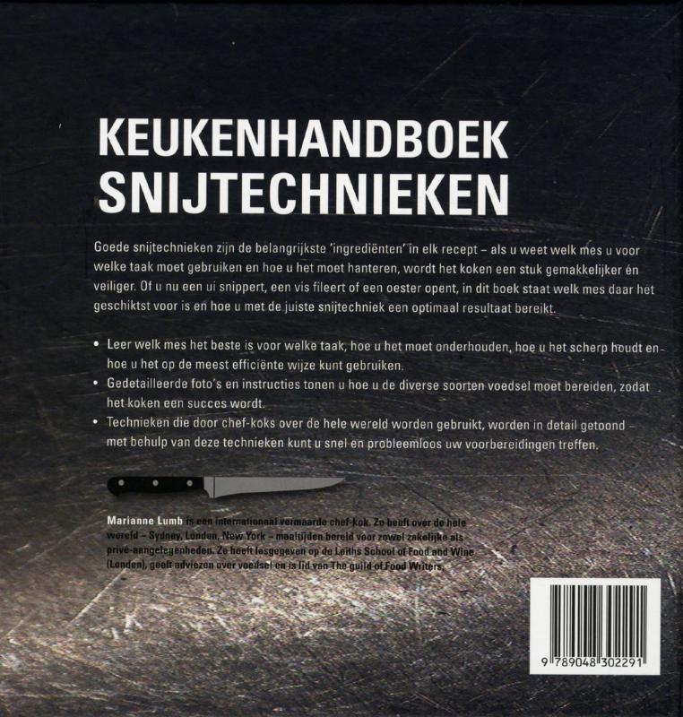 Keukenhandboek snijtechnieken achterkant