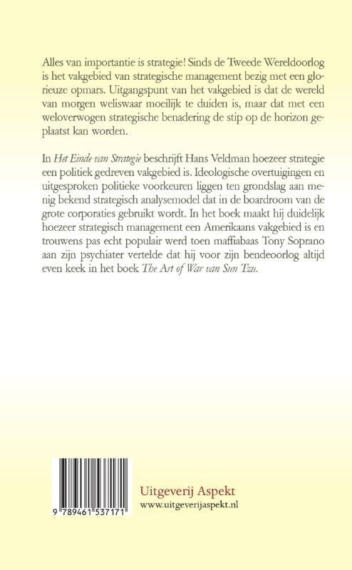 Het einde van strategie achterkant