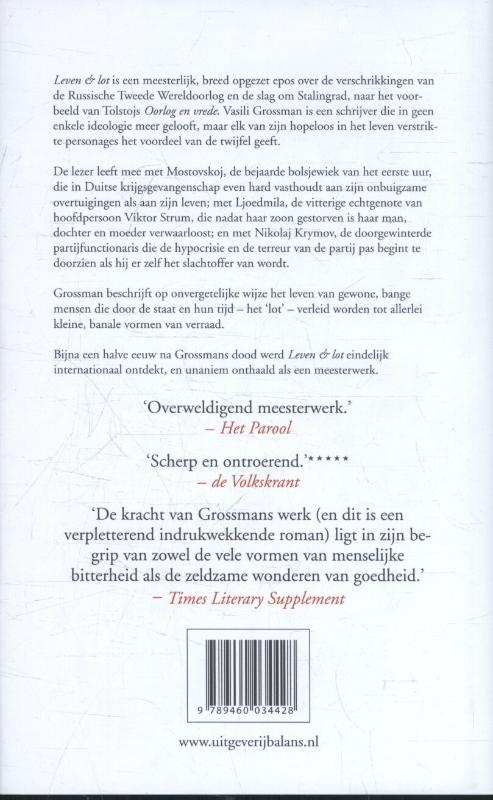 Leven en lot Leven en lot achterkant