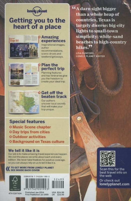 Lonely Planet Texas dr 4 achterkant