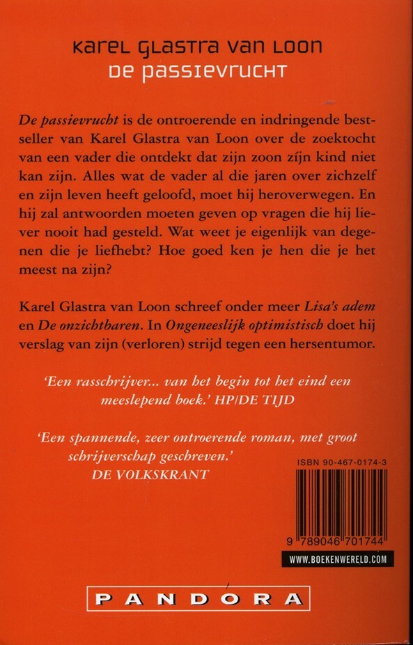 De passievrucht achterkant
