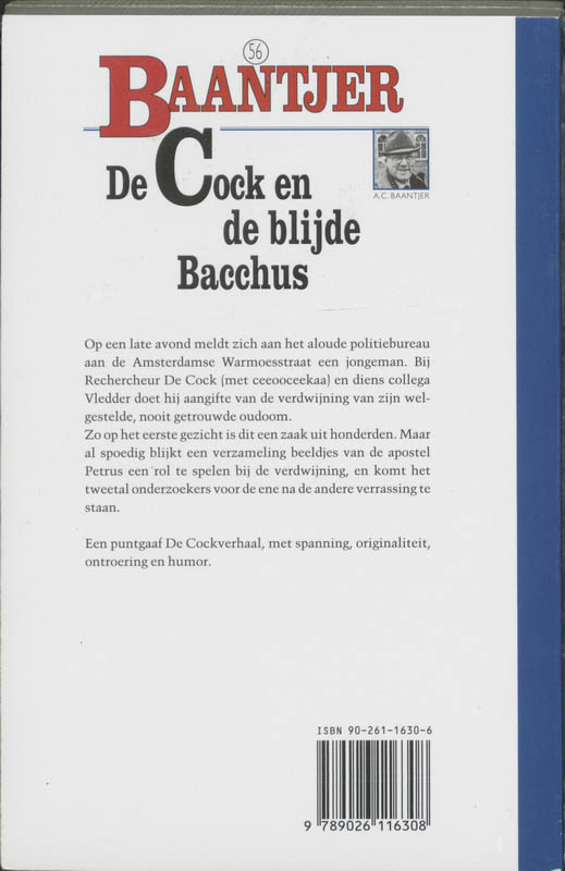 Baantjer 56 - De Cock en de blijde Bacchus achterkant