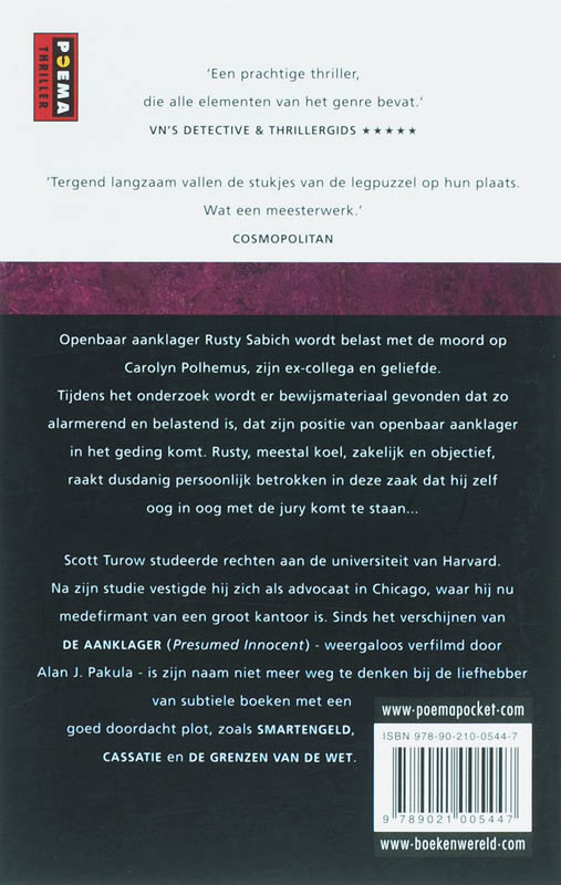 De aanklager De aanklager achterkant