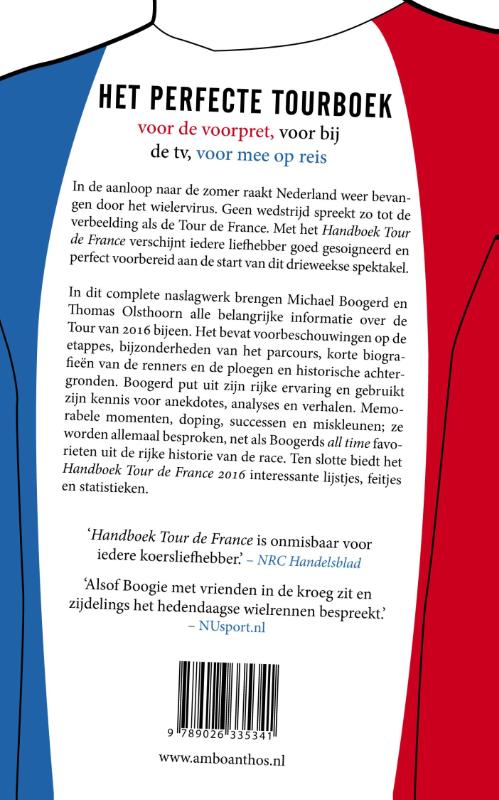 Handboek Tour de France 2016 achterkant